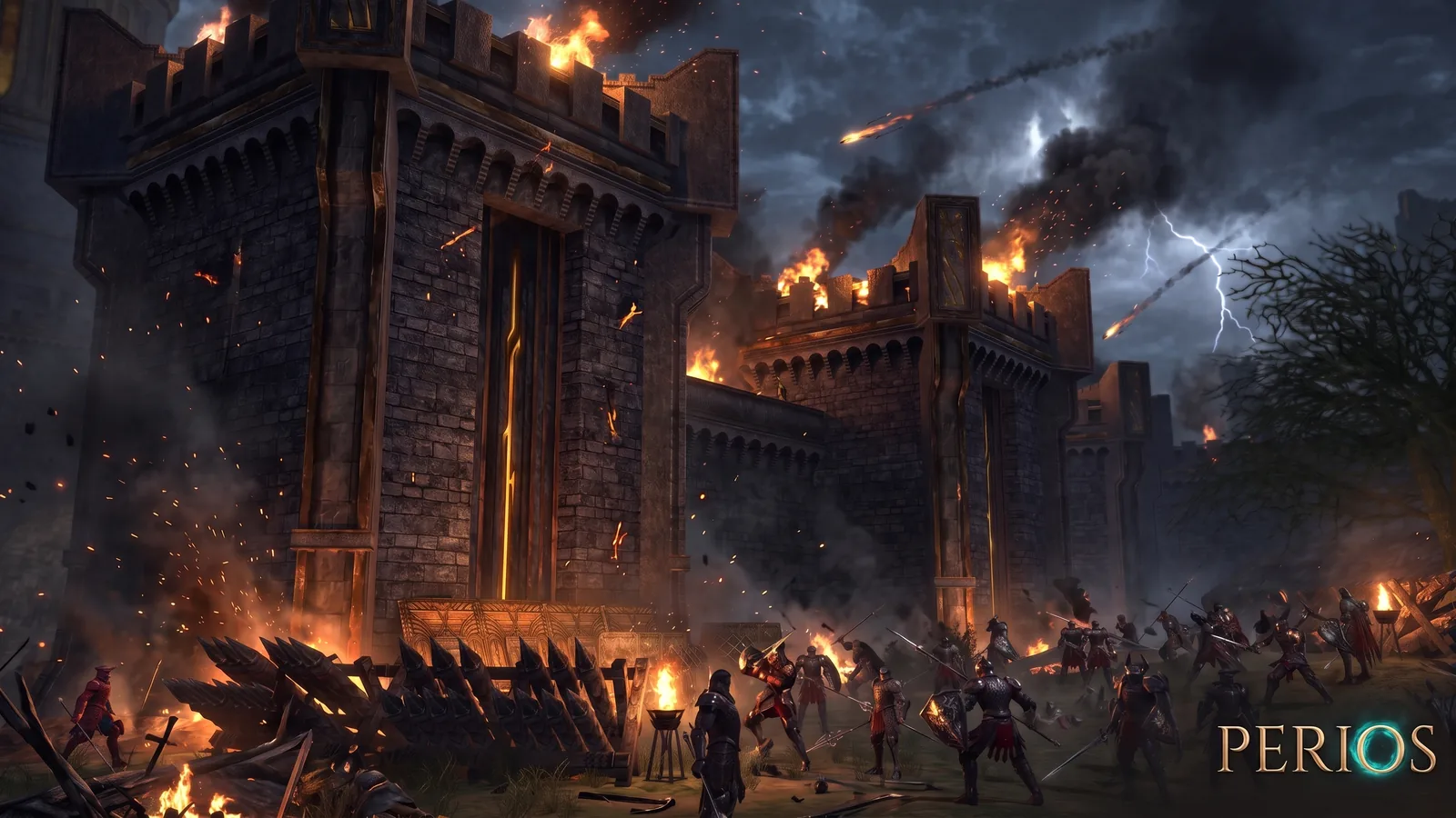 Siege of a burning castle